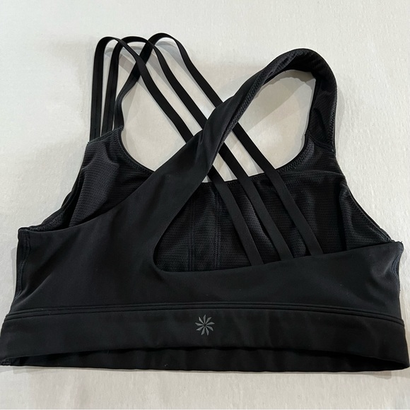 Athleta Asymmetrical Black Sports Bra Size Small - Picture 2 of 6